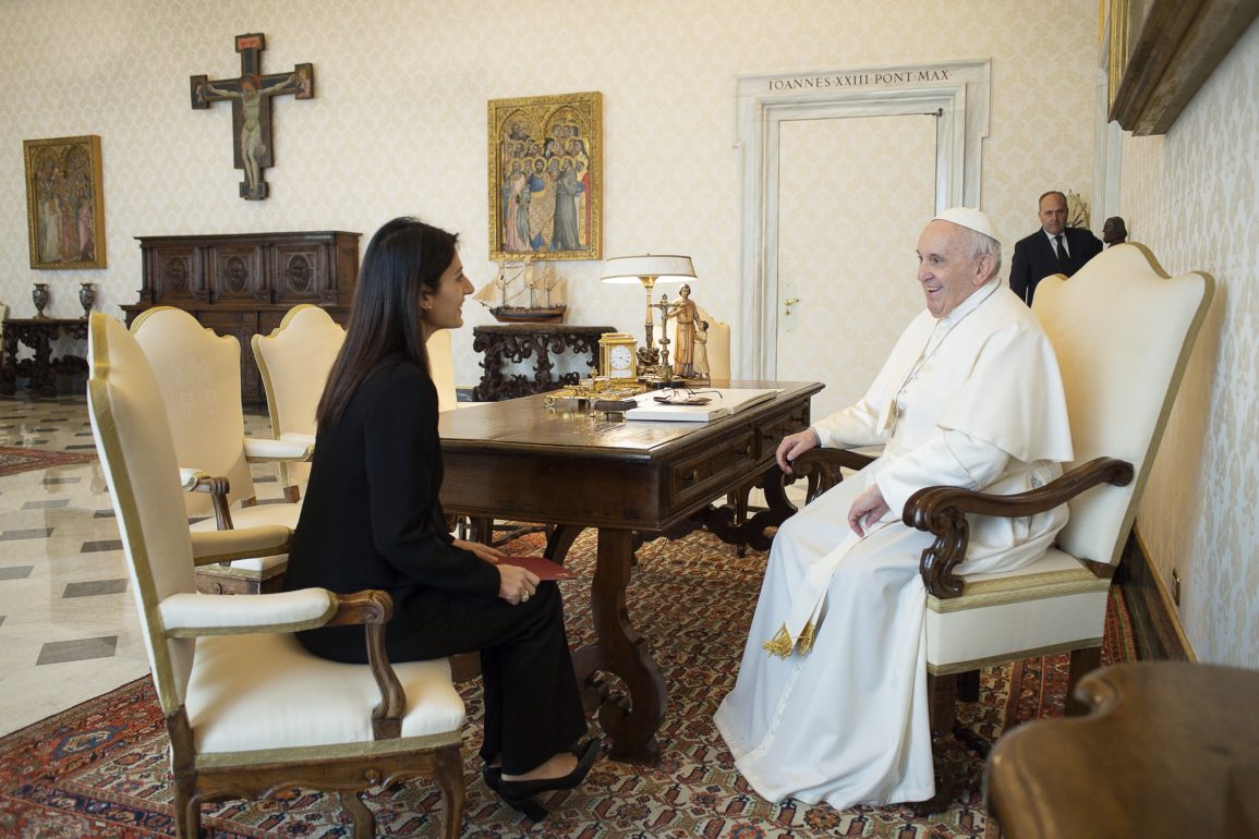 Italia audiencia Papa alcaldesa Roma