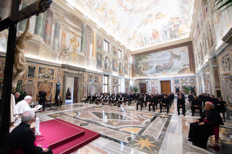 Pope with Pontifical Mexican College - Copyright: Vatican Media