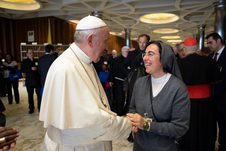 Pope and Sr. Alessandra Smerilli - Copyright: Vatican Media/ Vatican VDPIHD