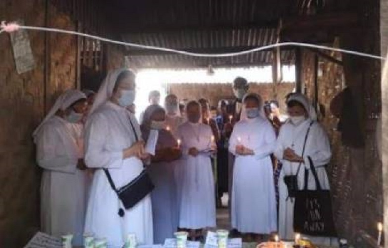 Nuns Young Myanmar Demonstrators