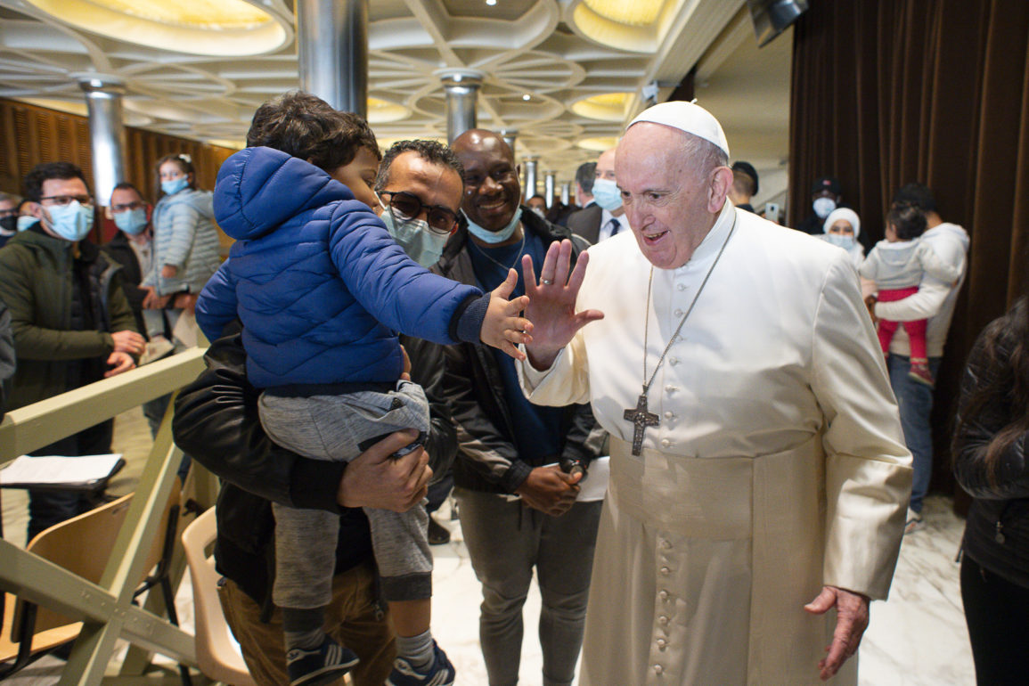 Pope with Poor - Copyright: Vatican Media