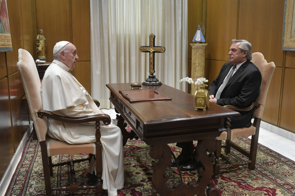 Pope with President of Argentina © Vatican Media