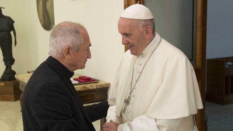 Pope with Cardinal Tomasi © Vatican Media