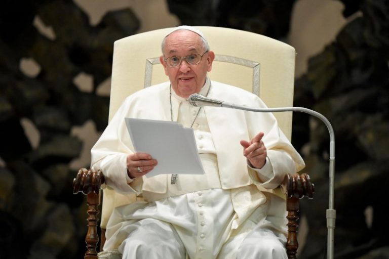 Pope Francis at General Audience in Vatican's Paul VI Hall © Vatican Media