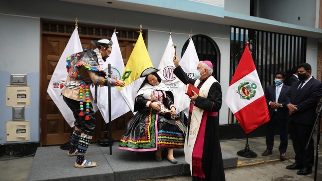 Perú pesebre bendecido