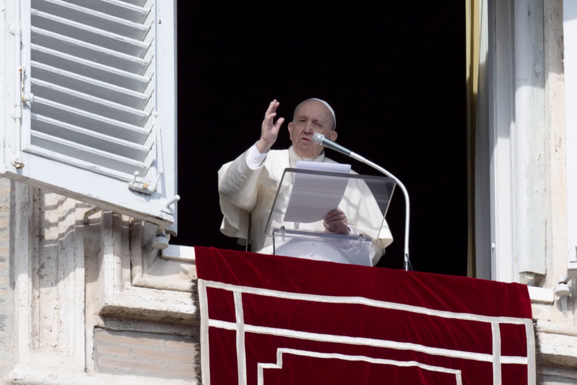 Pope at Angelus - Copyright: Vatican Media